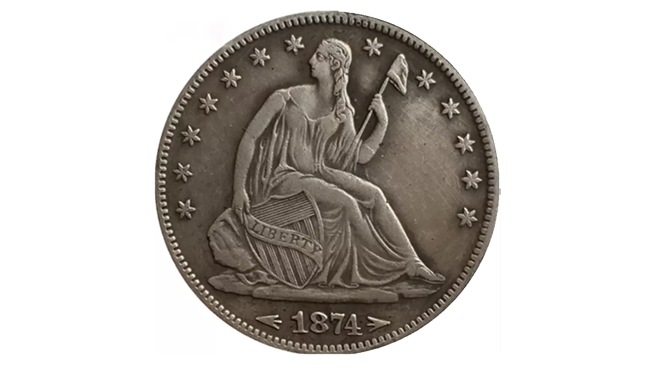 1874-CC Liberty Seated Arrows