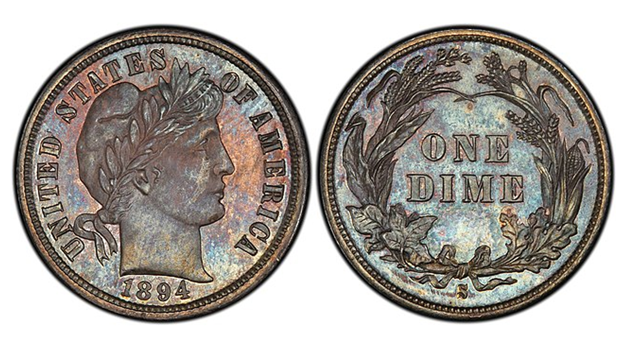 1894-S Barber Dime