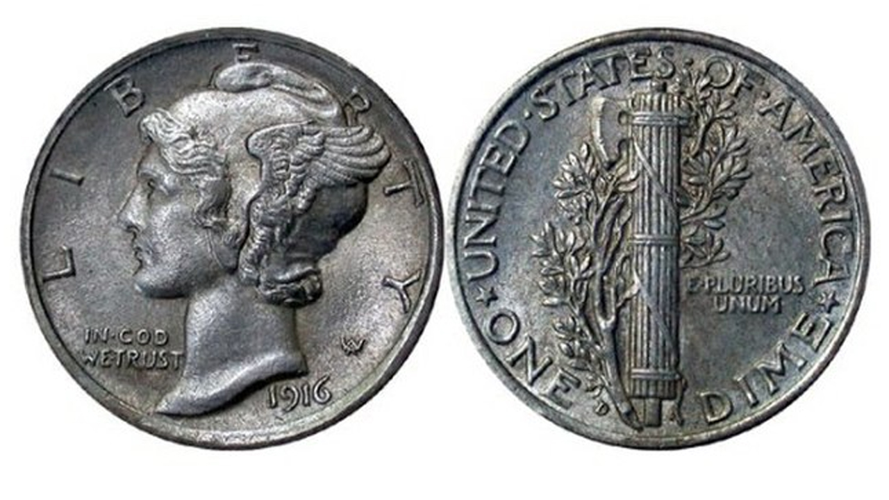1916-D Mercury Dime