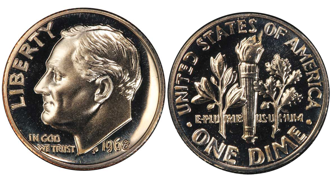 1968 No-S Roosevelt Proof s