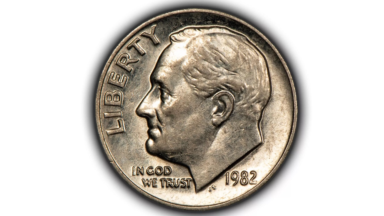 1982 No-P Roosevelt Dime