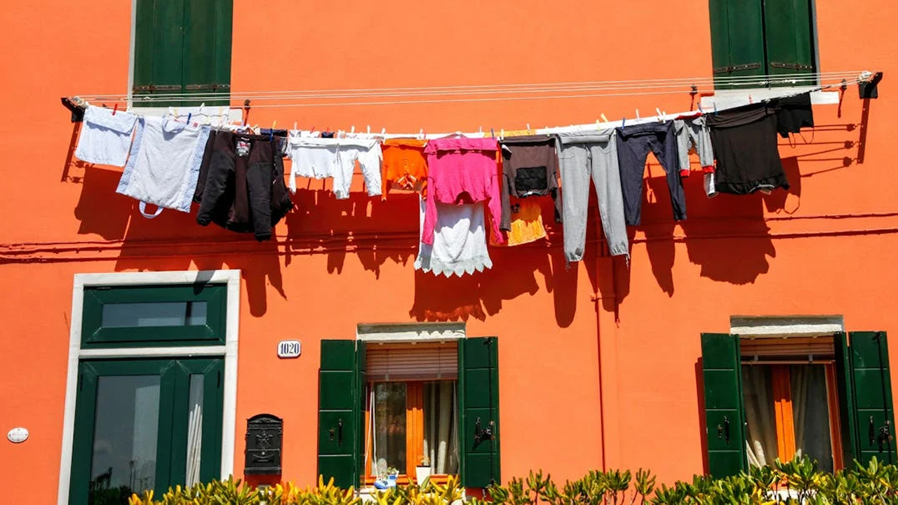 hanging clothes