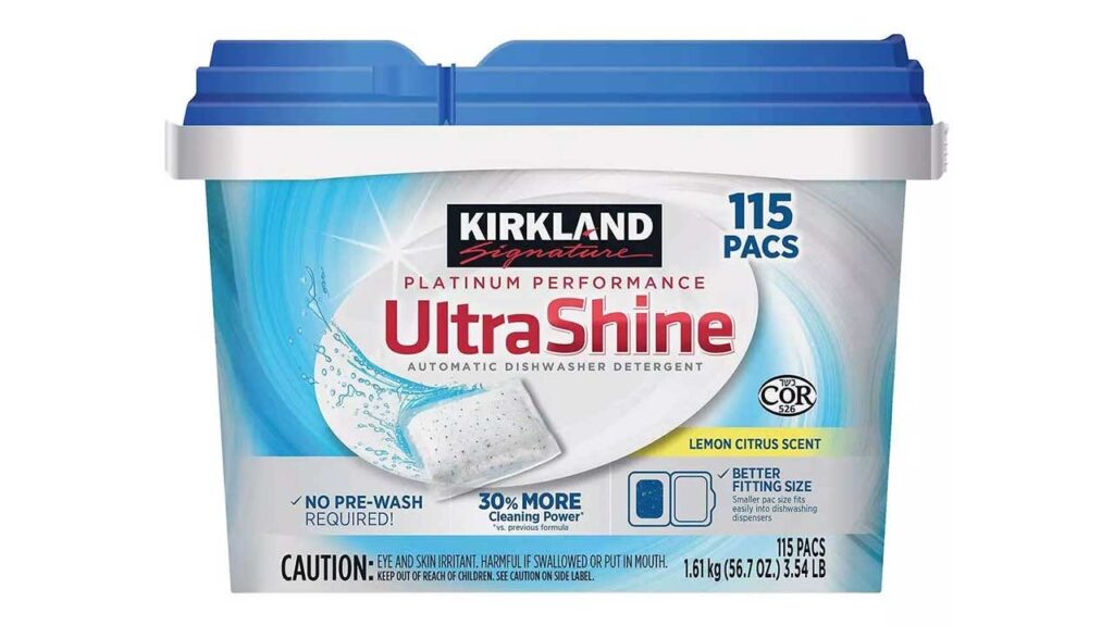 Kirkland Signature UltraShine Dish Detergent Pacs