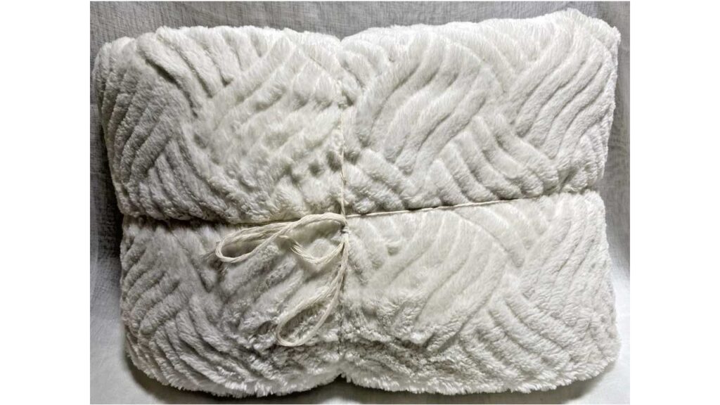 Life Comfort Textured Faux Fur Throw