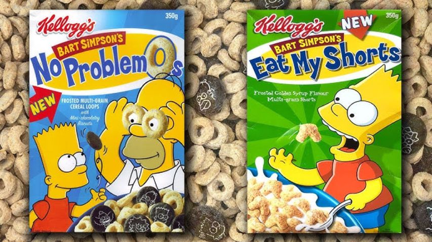 1991 Bart Simpson's No Problem-O's Box