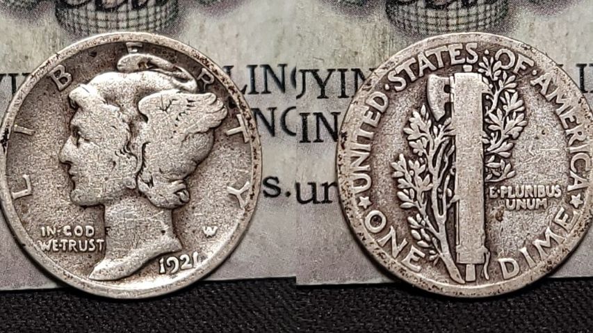 1921 Mercury Dime