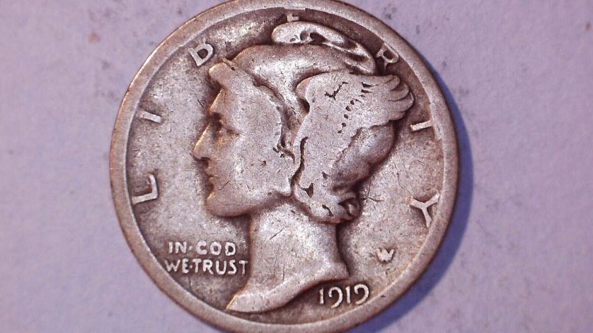 1919-D Mercury Dime