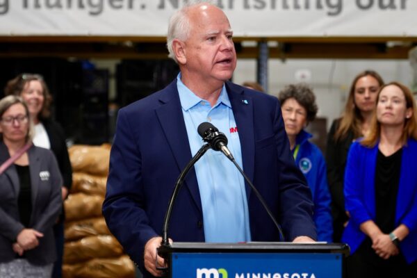 Tim Walz and Climate Solutions Grant in Minnesota on July 23, 2024