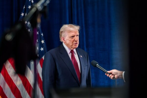 P20251105MR-1631 President Donald Trump participates in an interview with Fox News’ Bret Baier in the Chapel Room of the Kaseya Center