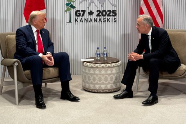 Trump and Carney in Kananaskis for G7