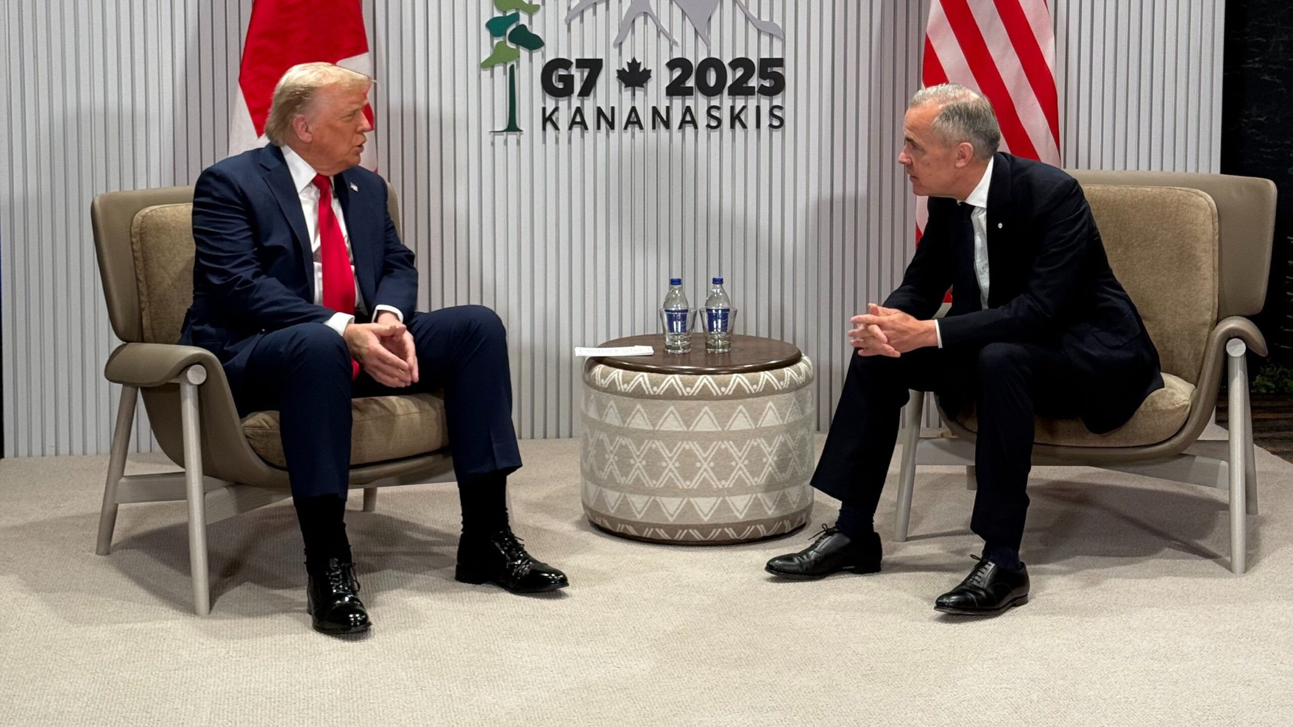 Trump and Carney in Kananaskis for G7