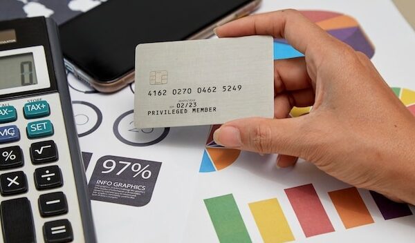Woman hand holding credit card