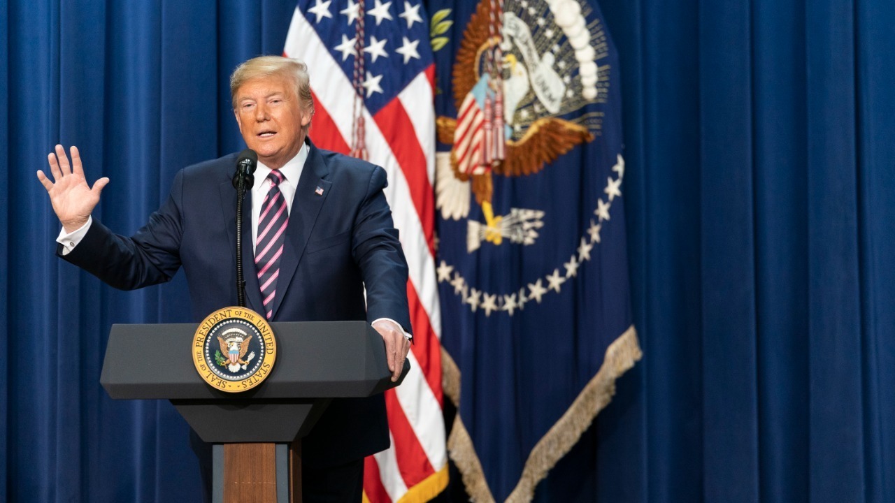 President Trump at the Summit on Transforming Mental Health Treatment (49248712961)