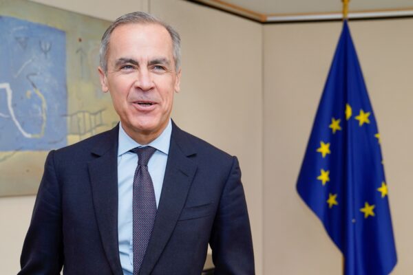 David Sassoli, EP President meets with Mark Carney, Governor of the Bank of England 01