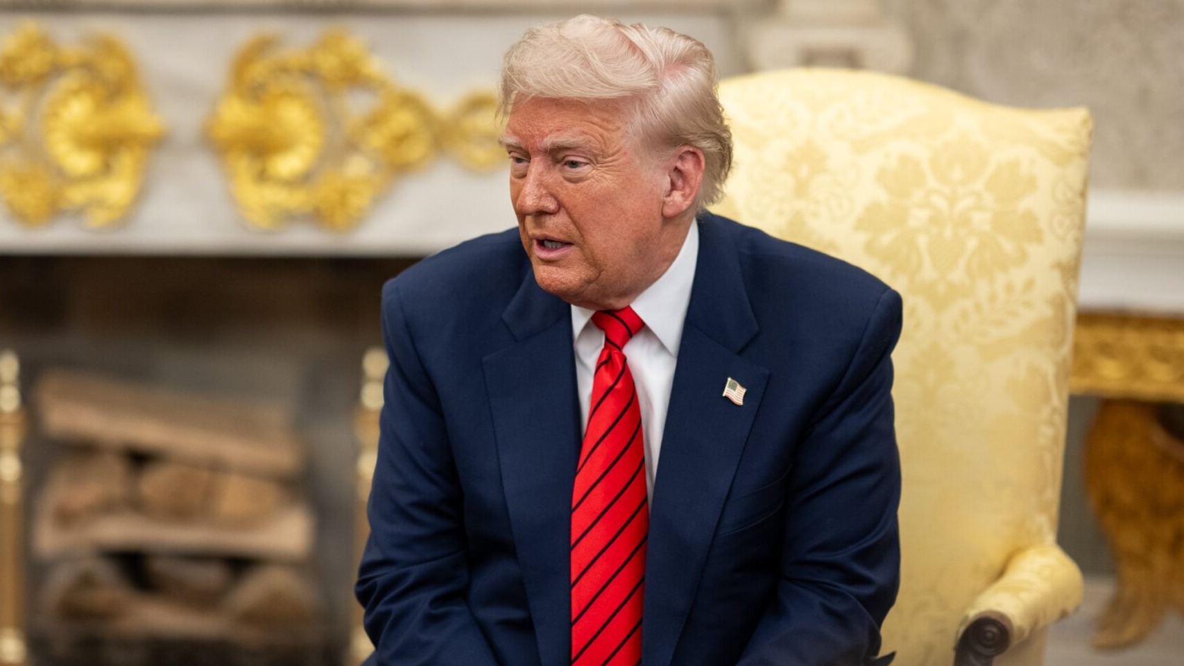 President Donald Trump meets with Canadian Prime Minister Mark Carney in the Oval Office (54502028291)