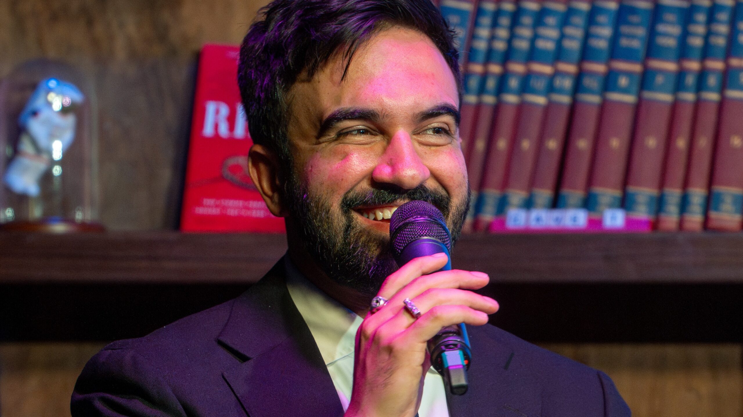 Zohran Mamdani at Caveat 5.25.25