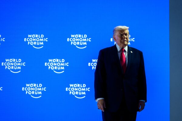 P20260121DT-0433 President Donald Trump delivers remarks at the World Economic Forum in Davos, Switzerland