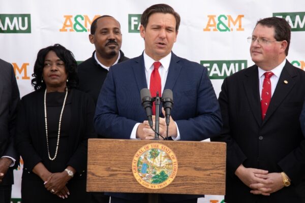 Ron DeSantis and Randy Fine at Florida A&M University
