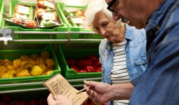 Senior Couple in Supermarket
