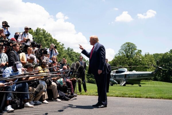 President Trump Departs the White House (48135444363)