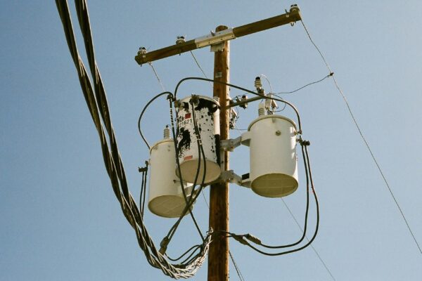 white and brown circuit post