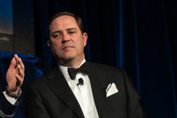 Paul Selva, Chuck Robbins and Michael Leiter 180405