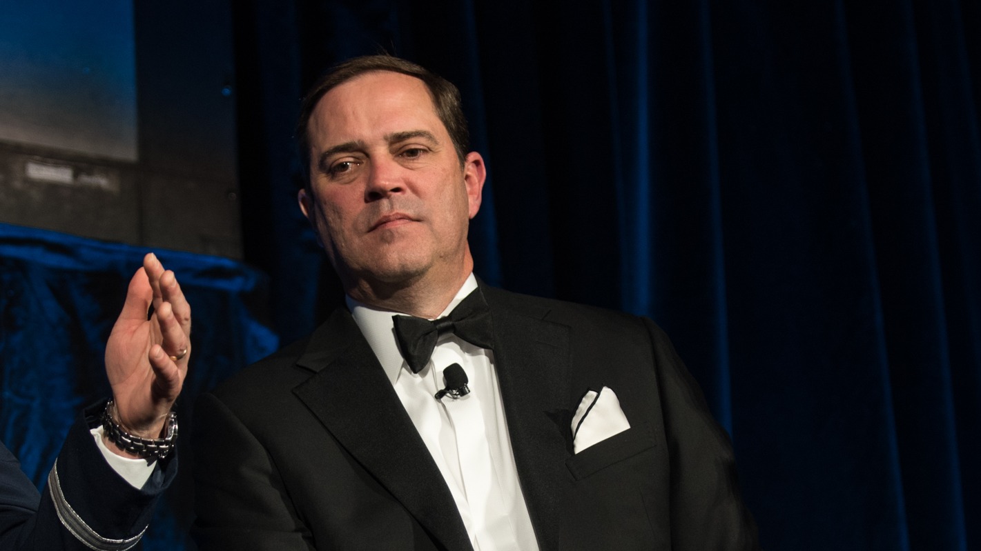 Paul Selva, Chuck Robbins and Michael Leiter 180405