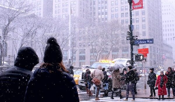 People Enjoy in Snowy Weather