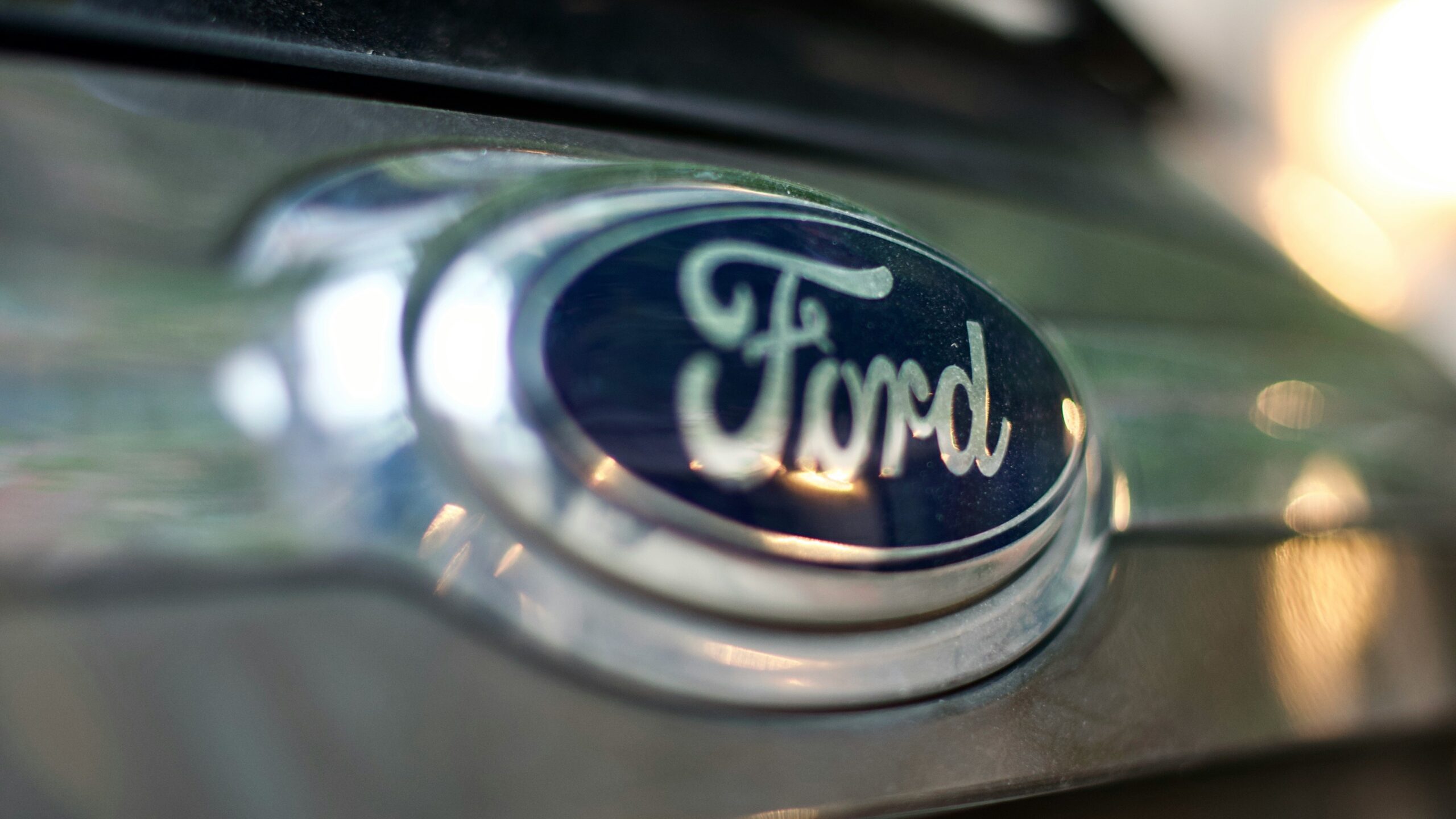 gray and black ford emblem