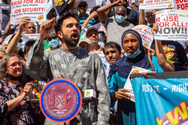 NYS Assemblymember Mamdani @ NYTWA Rally @ City Hall 7