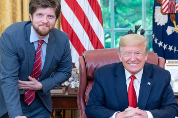 Buck Sexton with President Donald J. Trump in the Oval Office of the White House