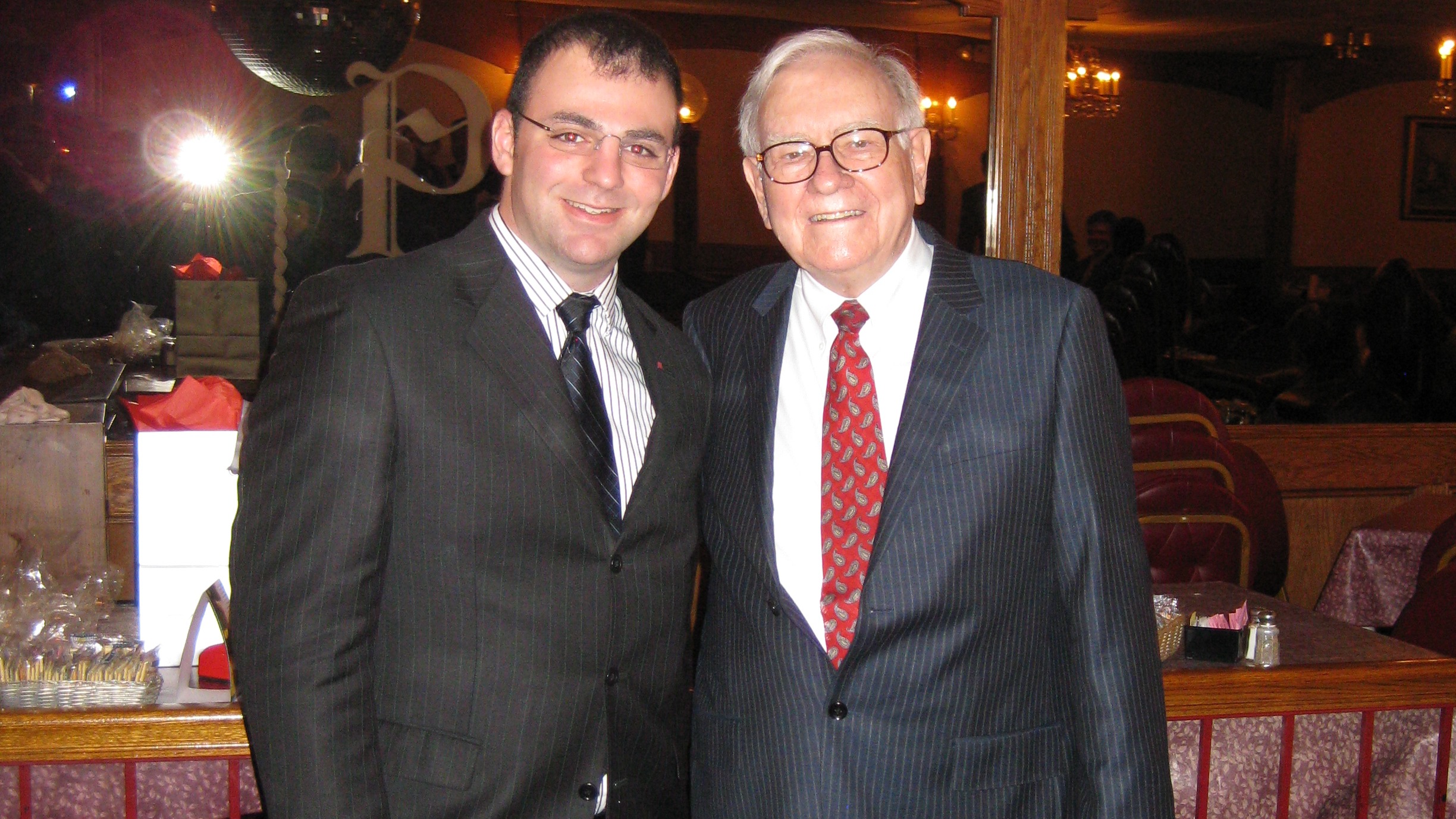 Warren Buffett with Fisher College of Business Student