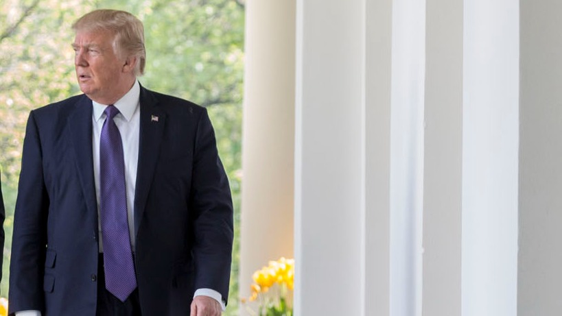 President Donald Trump & NATO Secretary General Jens Stolenberg, April 12, 2017 (01)