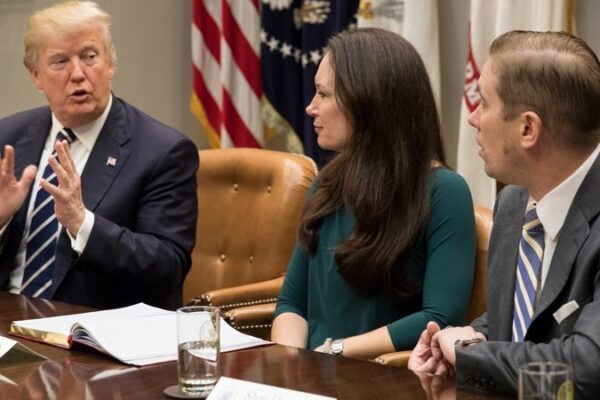 President Donald Trump meets with prison reform advocates