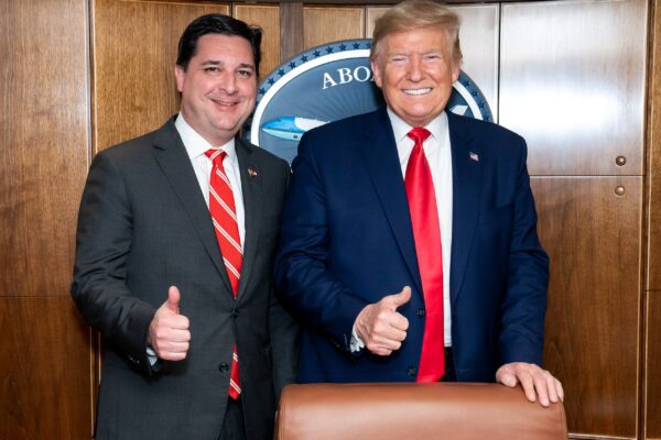 President Donald Trump and David Rouzer