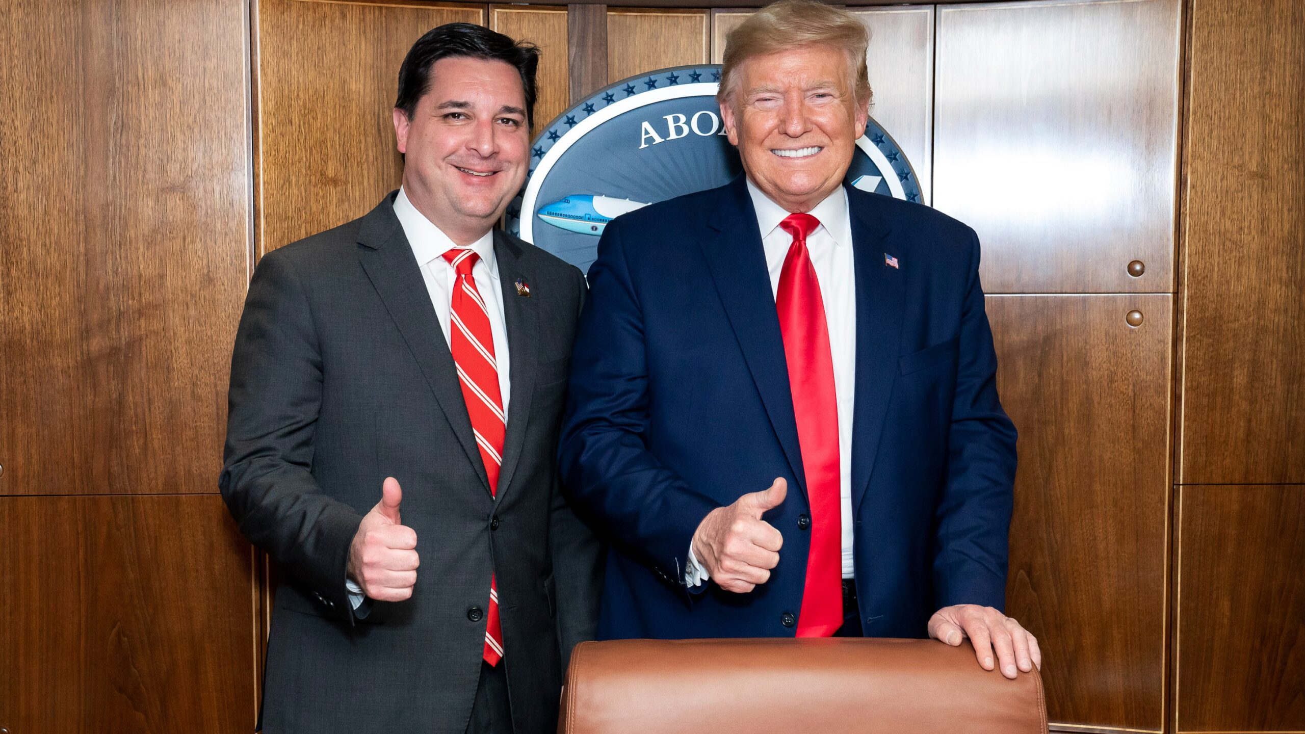 President Donald Trump and David Rouzer