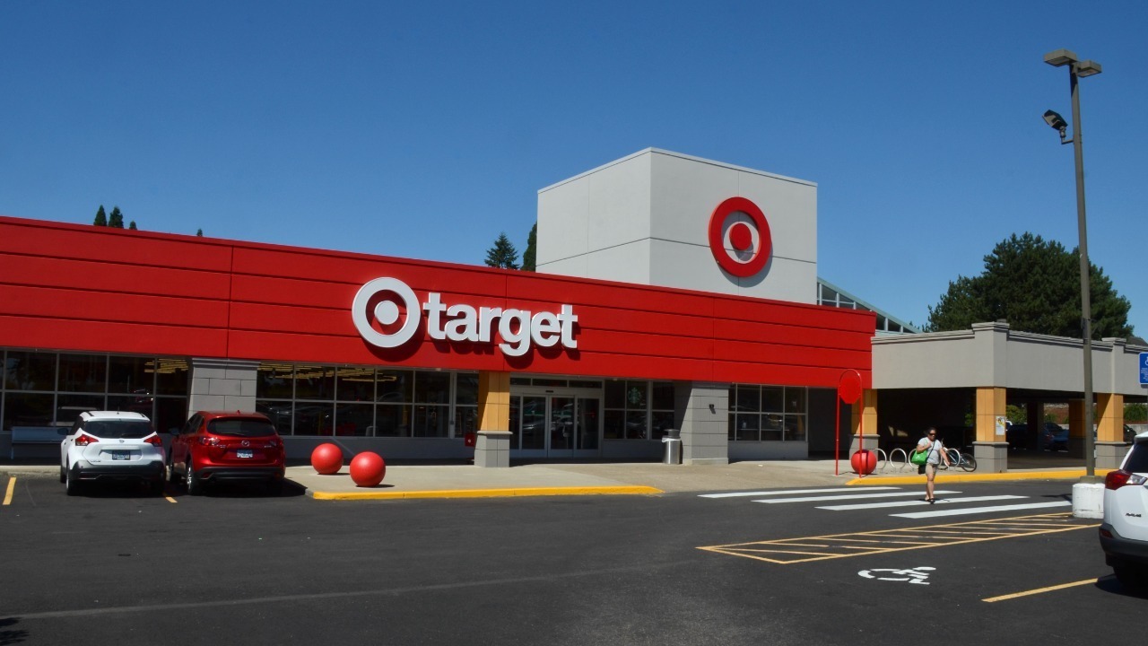 Cedar Mill Target store in former Bales Thriftway building, July 2022