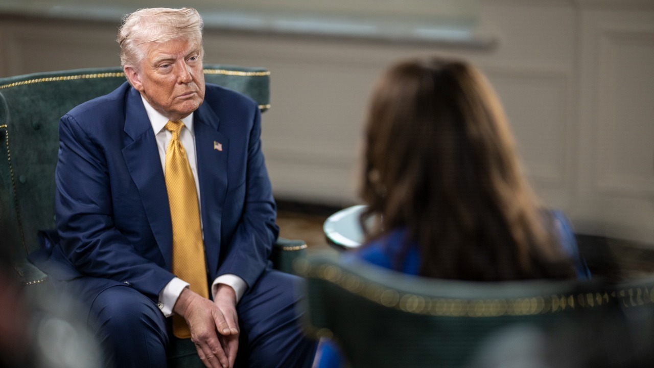 Donald Trump interview with Miranda Devine from the New York Post in Scotland on July 27, 2025