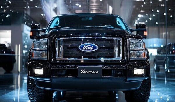 Black Ford Excursion Truck Displayed At Auto Show