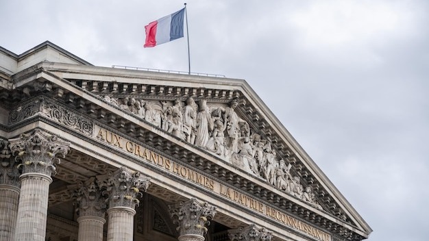 Pantheon building in Paris France