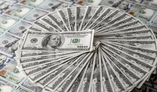 Stack of Twenty Dollar Bills A pile of twenty dollar bills neatly stacked on top of each other