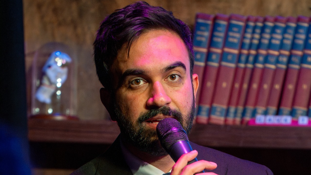 Zohran Mamdani at Caveat 5.25.25 2