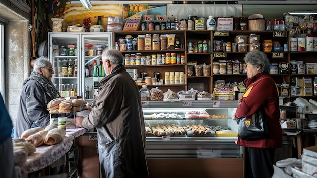 a woman standing in front of a store with a sign that says 1 00