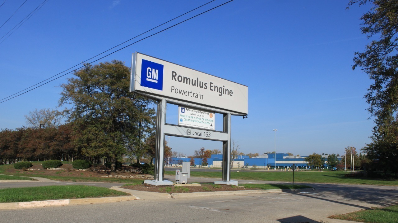 General Motors Romulus Engine plant entrance