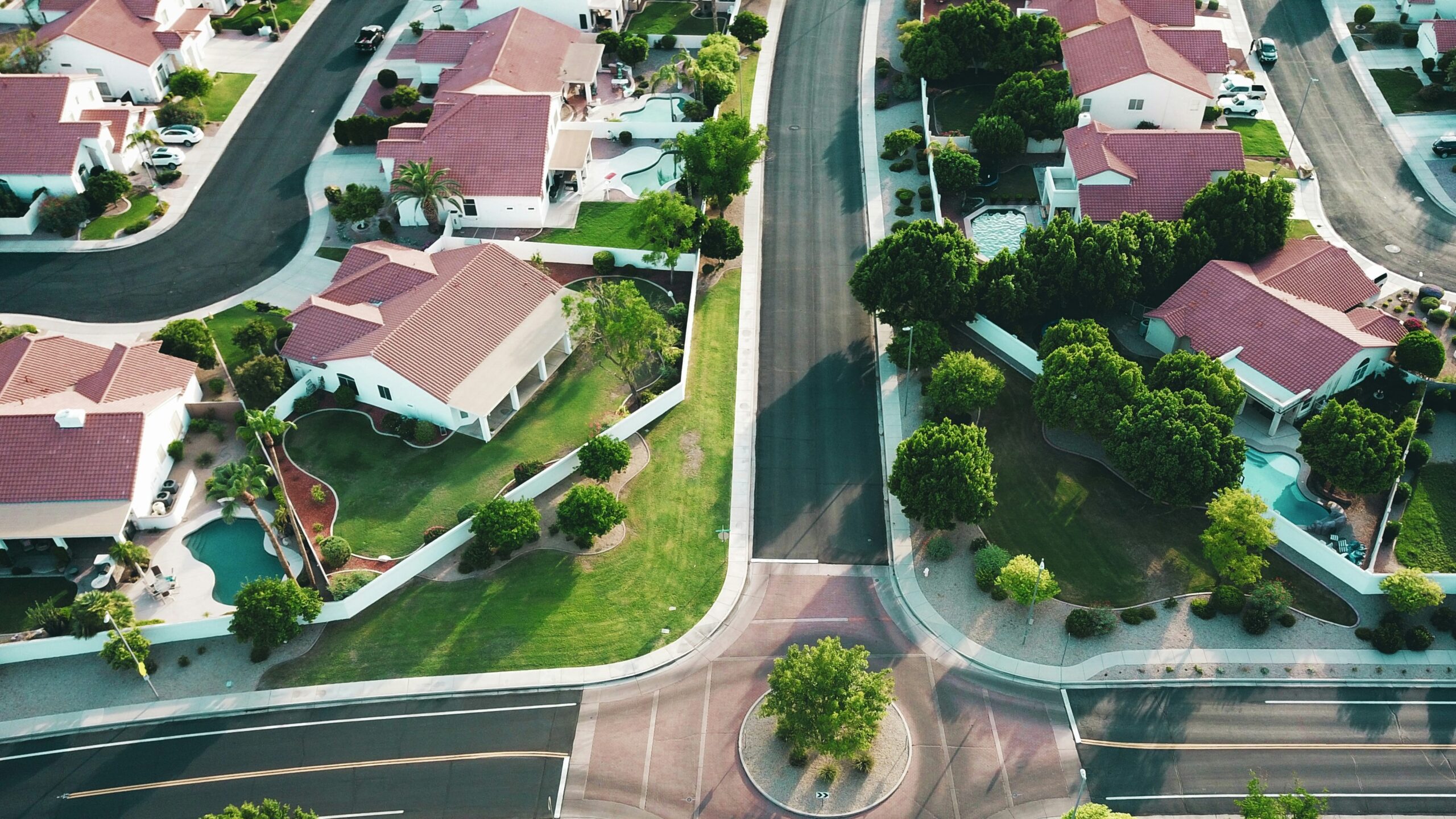 white-and-red houses