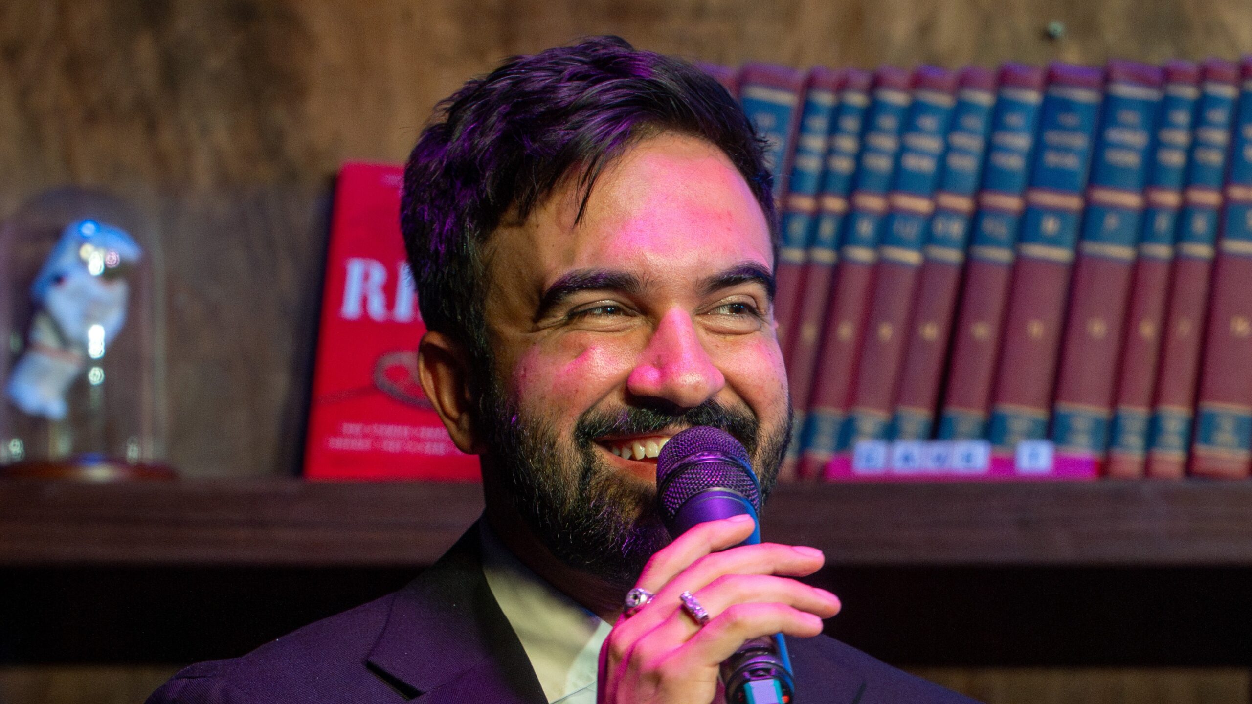 Zohran Mamdani at Caveat 5.25.25