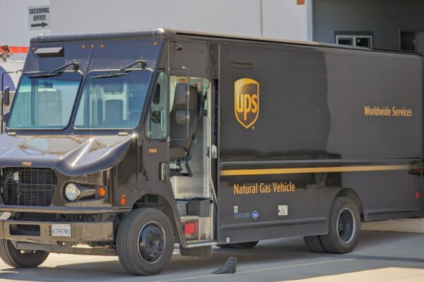 UPS Truck in Fresno, California