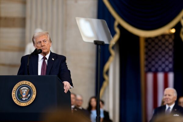 President Donald Trump delivers inaugural address