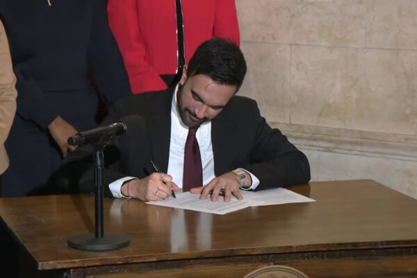 Zohran K. Mamdani signs executive order