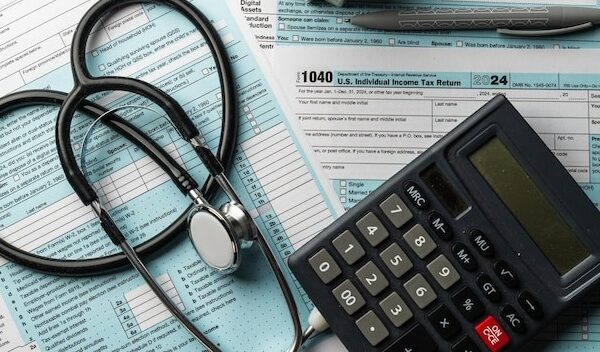 Tax Form 1040 with Medical Items